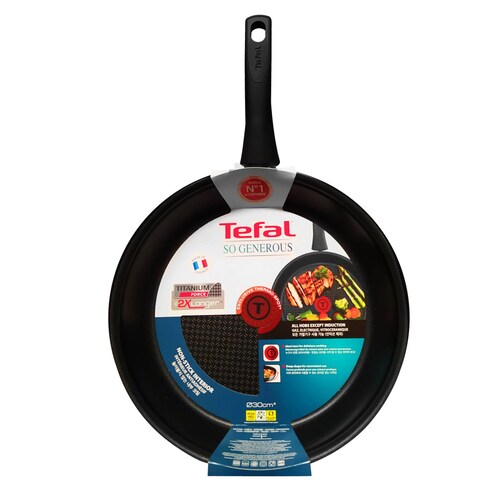 Juego de Sartenes 26/30 cm Titanium Force Rojo So Generous T FAL C3710512M.