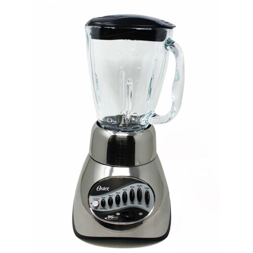 Licuadora 16 Velocidades Vaso Vidrio Plateada Oster 6817-13
