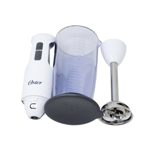 Batidora De Inmersión Con Vaso Blanca Oster Fpsthb2610w
