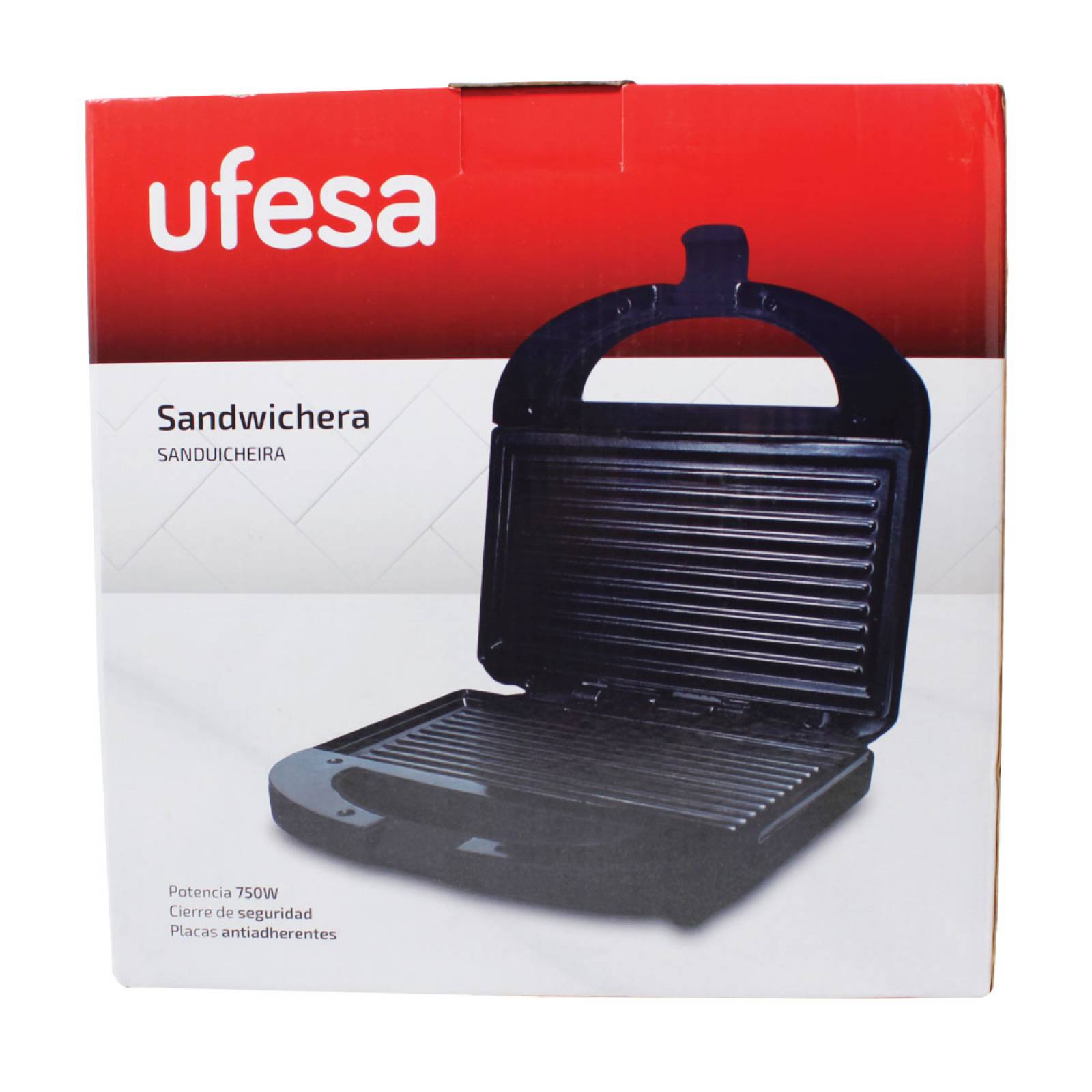 Sandwichera 2 Piezas Placa Antiadherente UFESA SW7140 AC 5308