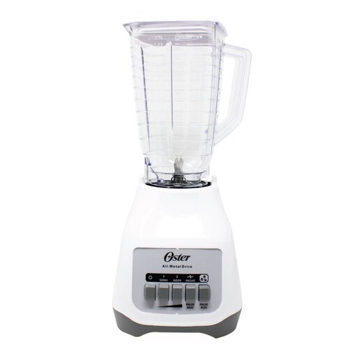 Licuadora 2 Velocidades + 2 Pulso Vaso de Plastico Blanca Oster Blstkapwpb