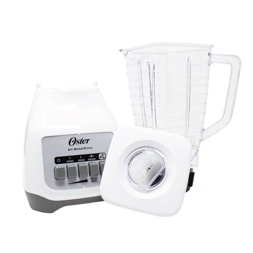 Licuadora 2 Velocidades + 2 Pulso Vaso de Plastico Blanca Oster Blstkapwpb
