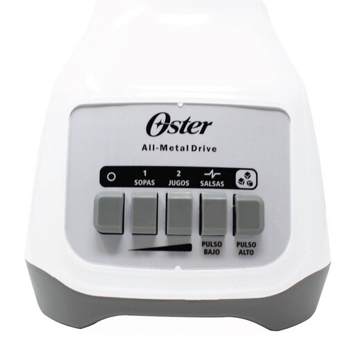 Licuadora 2 Velocidades + 2 Pulso Vaso de Plastico Blanca Oster Blstkapwpb