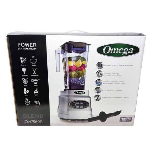 Licuadora 10 Velocidades 3 Hp  Profesional Omega Om7560