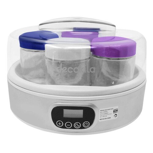 Máquina para Yogurt con 7 Frascos Decakila KUYM001W.