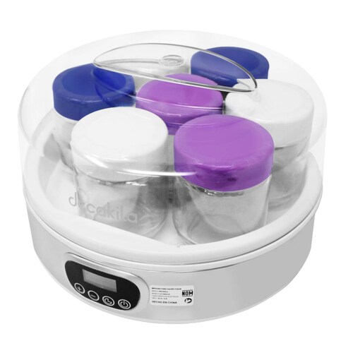 Máquina para Yogurt con 7 Frascos Decakila KUYM001W.