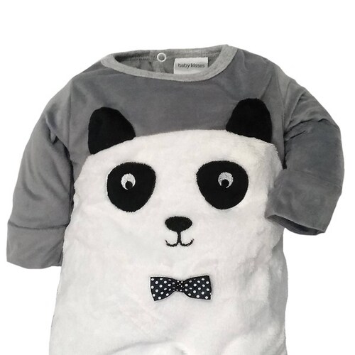 Mameluco bordado Baby Kiss Osito Panda