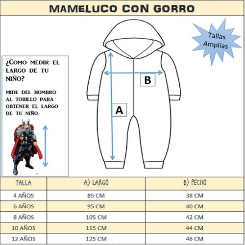 Mameluco con Gorro Bordado para Niños Marvel Ironman