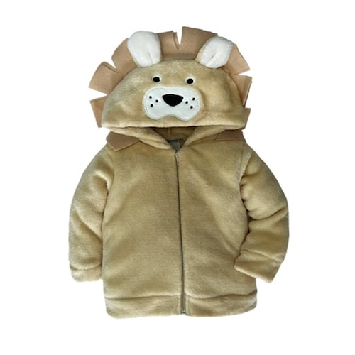 Conjunto 2 piezas Chamarra con Gorro Bordado Leon Melena