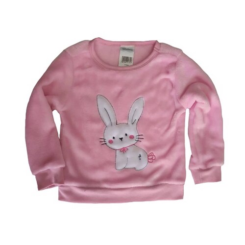 Conjunto 2 piezas Sudadera Bordada Kiss Conejitas