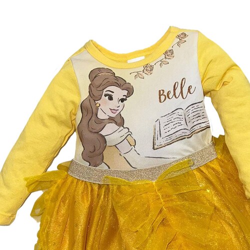 Vestido manga larga con sublimando enfrente Disney Bella 