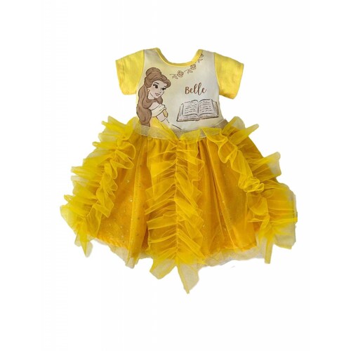 Vestido manga corta con sublimando enfrente Disney Bella 