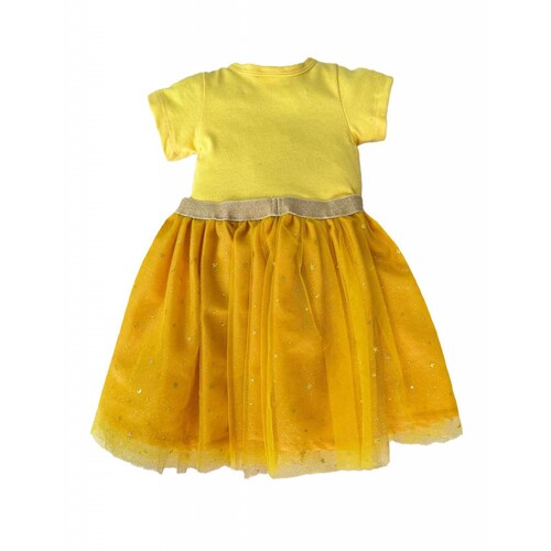 Vestido manga corta con sublimando enfrente Disney Bella 