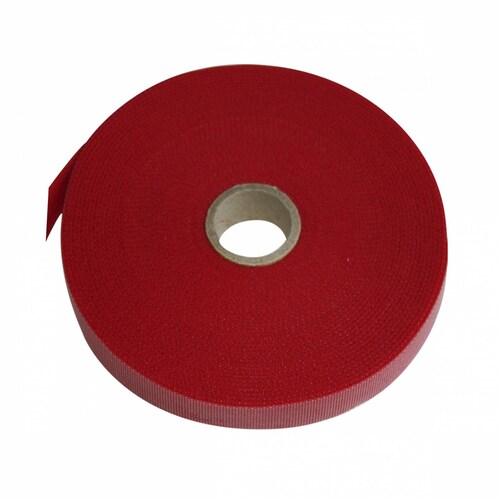 CINTA DE CONTACTO TIPO VELCRO ROJO 16 MM THORSMAN 2 ROLLOS DE 25 MTS. C/U 4500-01009.