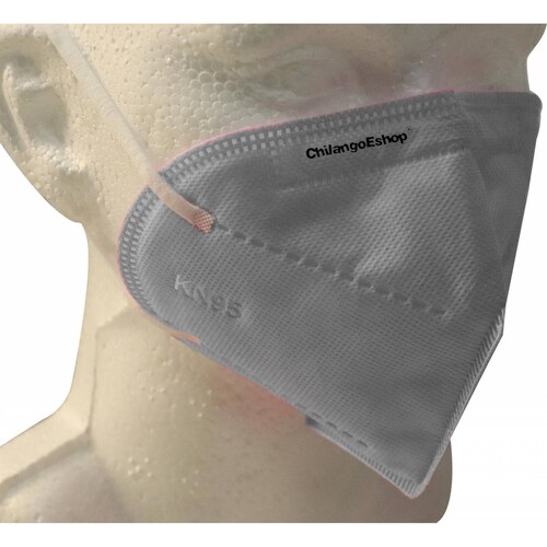 CUBRE BOCA MASCARILLA KN95 GRIS 