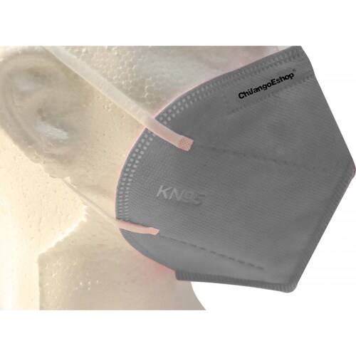 CUBRE BOCA MASCARILLA KN95 GRIS 