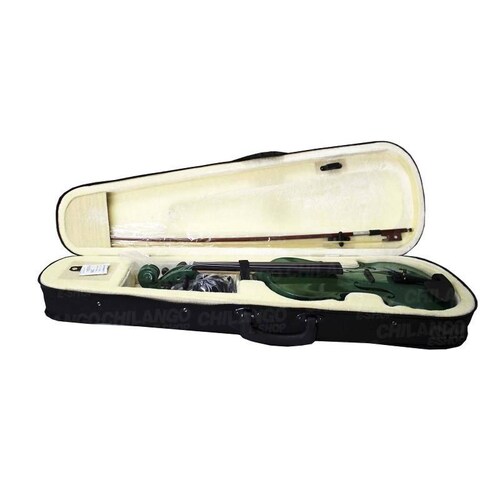 Violine 4/4 ELECTROACUSTICO VERDE con estuche 
