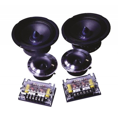 SET DE MEDIOS RANGOS BEEPER CAR AUDIO PROFESIONAL 