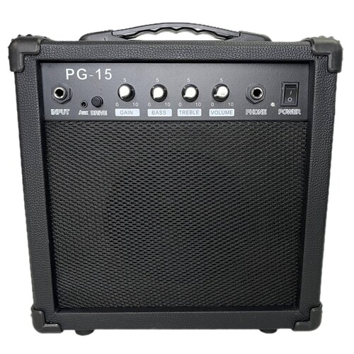 Kit de Guitarra electrica SOMBREADA profesional funda amplificador 