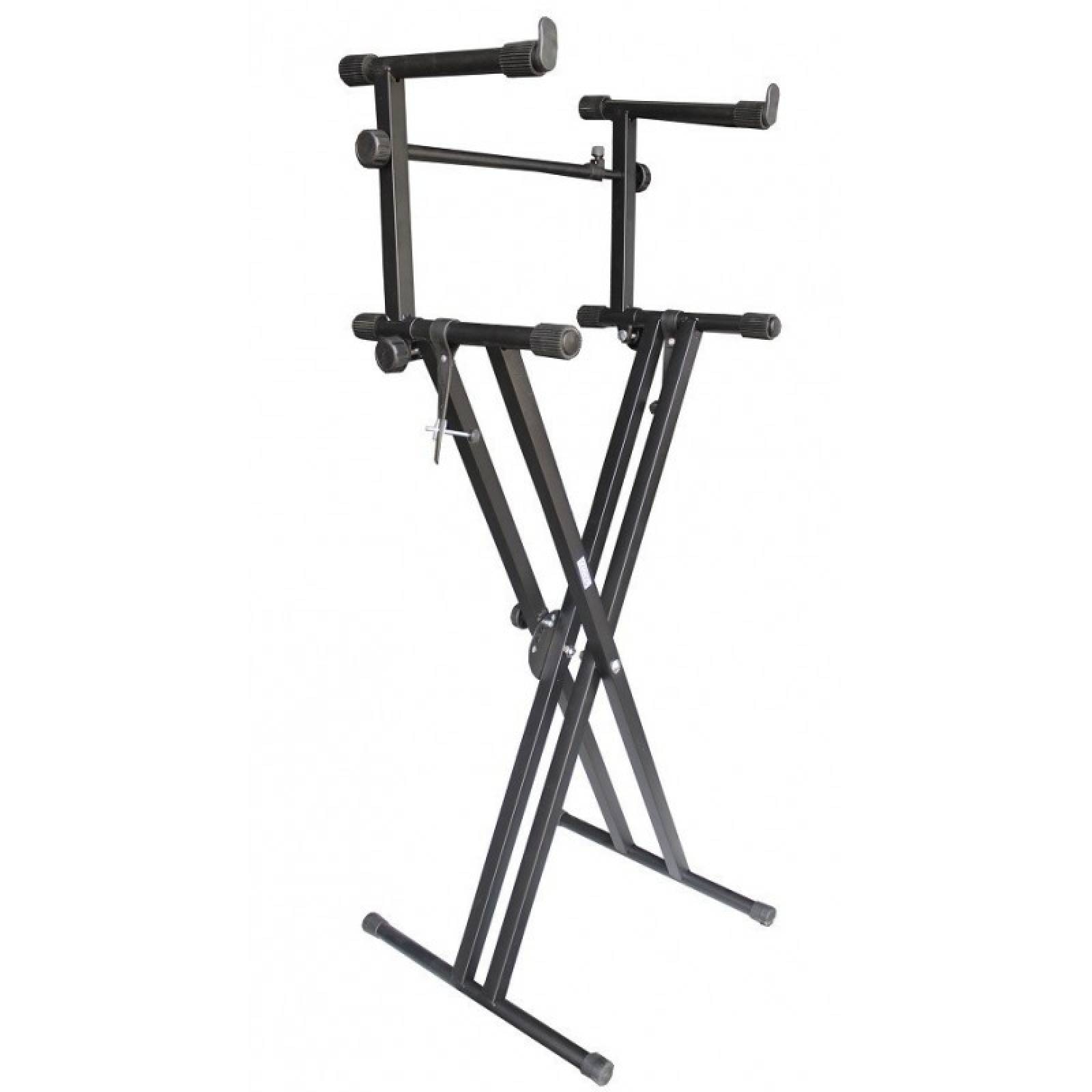 Soporte Para Teclado McGrey KS-200 - Doble Barra, Regulable En Altura (67-100 Cm) Y Plegable