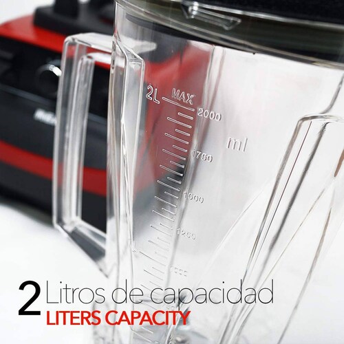 Licuadora Rca Industrial Velocidad Ajustable Rojo   L1768