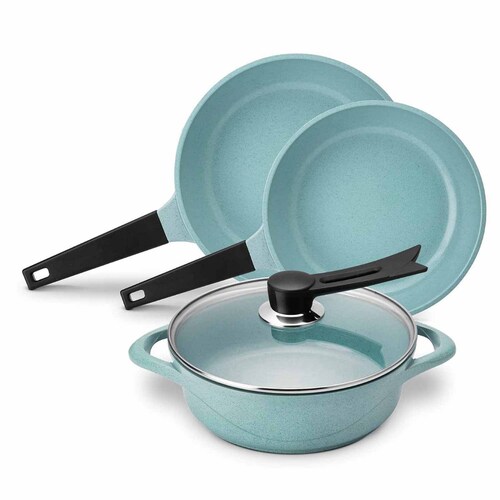 Batería de Cocina Iris Ceramic 4 Piezas Jade