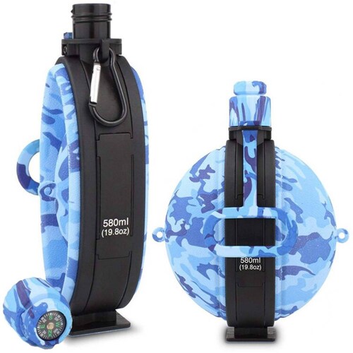 Termo Cantimplora Plegable Meimia 580ml Azul