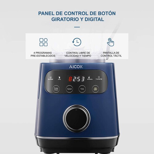 Licuadora Profesional Aicok 9 Velocidades Touch 1200 W