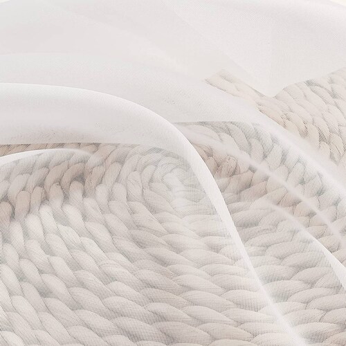 Cortina Traslucida Color Blanco 1 Panel 140X210