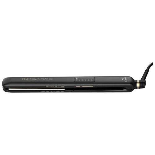Plancha Alaciadora Gama Gold Dual Plates color Negro