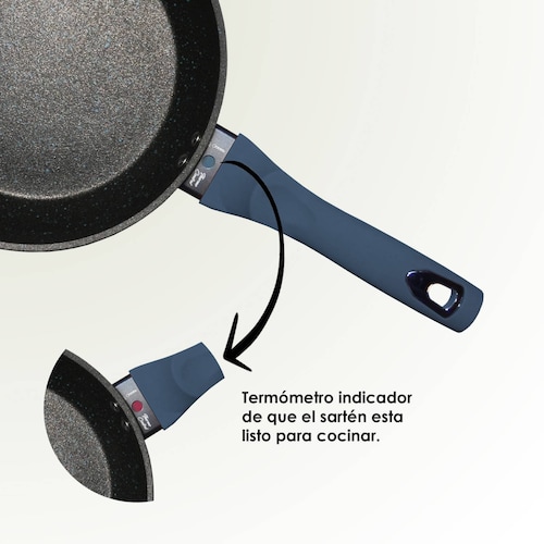 Juego de 2 Sartenes y Grill Alfa 20 24 y 28cm Cerámica