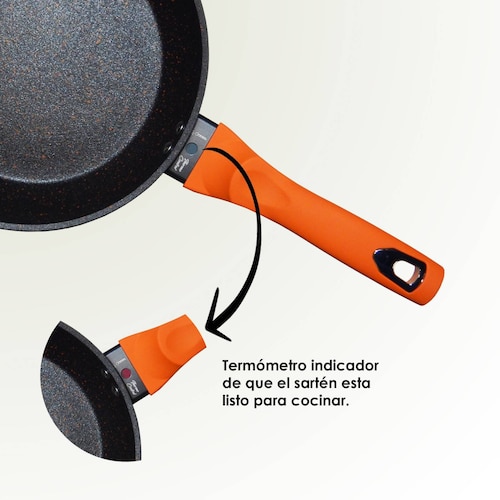 Juego de 2 Sartenes y Grill Alfa 20 24 y 28cm Cerámica