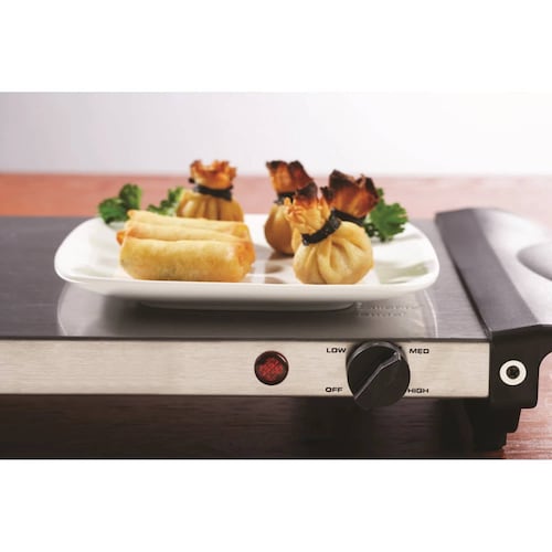 Bufetera Eléctrica 3 Divisiones Brentwood Acero Inoxidable