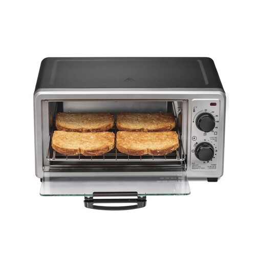 Horno Tostador Proctor Silex 4 Rebanadas Plata   Negro 31260