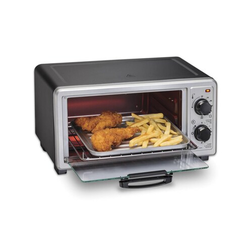 Horno Tostador Proctor Silex 4 Rebanadas Plata   Negro 31260