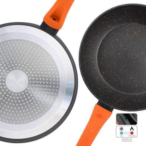 JUEGO DE 3 PIEZAS 2 SARTENES Y COMAL FOODE MOD FDE02213