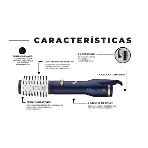 Cepillo de aire con sensor digital Conair MOD:BC300ES