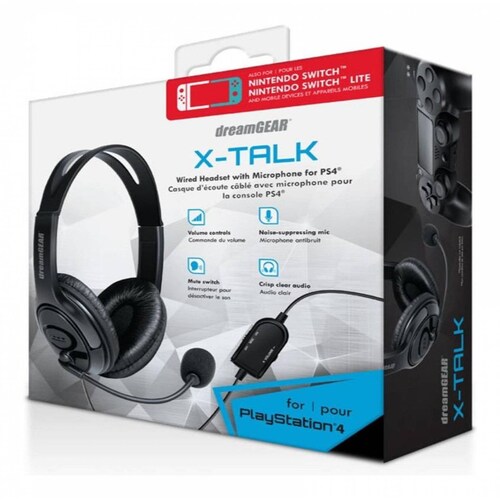 Diadema Gamer X- Talk Para Ps4 Color Negro Marca Dreamgear 