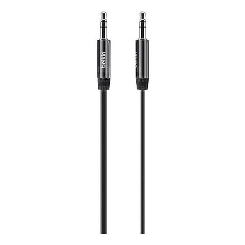 Cable Auxiliar Audio Plug 3.5 Color Negro 1.2 M Marca Belkin 