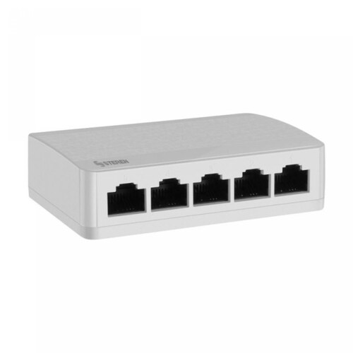 Switch Fast Ethernet 5 Puertos Instalación Led Red Steren