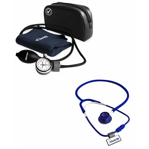 Kit Baumanómetro Doble Campana Popular Azul Checkatek