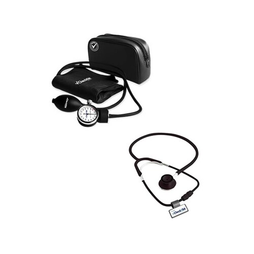 Kit Baumanometro Doble Campana Popular Negro Checkatek