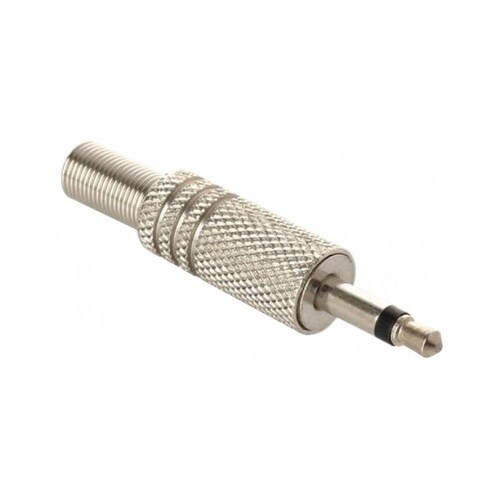 Plug Macho Audio 3.5mm Monoaural Metálico Micrófono Steren