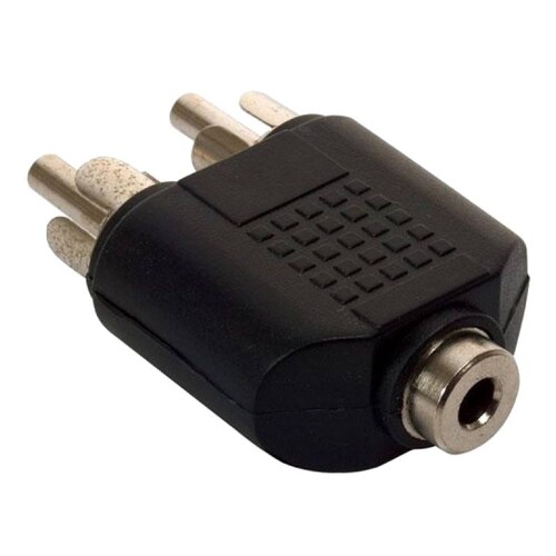Adaptador 2 Plugs Macho RCA A Jack 3.5mm Estéreo Steren