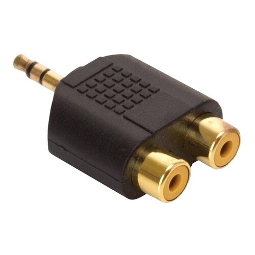 Adaptador Plug Macho 3.5mm Estéreo A 2 Jacks RCA Steren