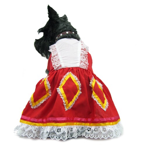 Vestido Perro Traje Típico Jalisco Talla 4 México Rojo Pet Pals
