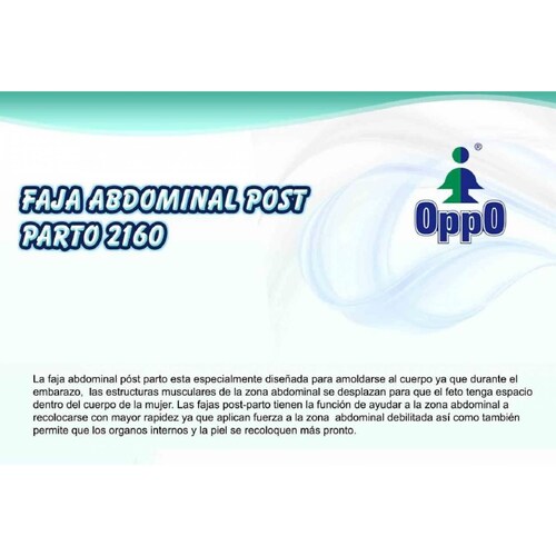 Faja Abdominal Elástica Post Parto Oppo Moldeada