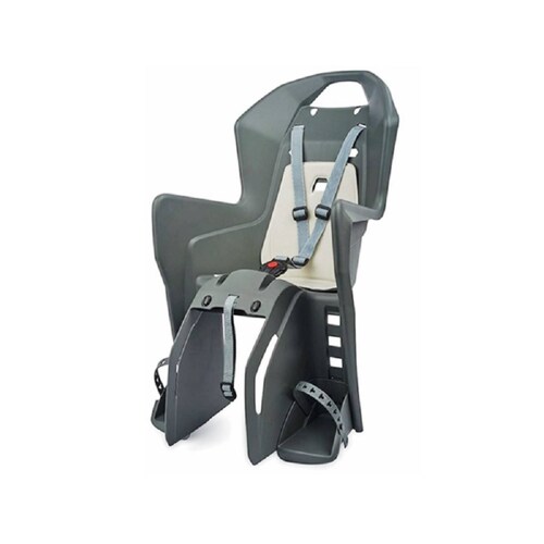 Silla Portabebé Bicicleta Estándar Trasera Gris Claro/CremaPolisport Koolah