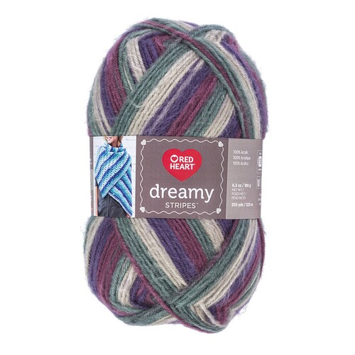 Estambre Multicolor Dreamy Stripes Mountain Top 09358 Red Heart Coats