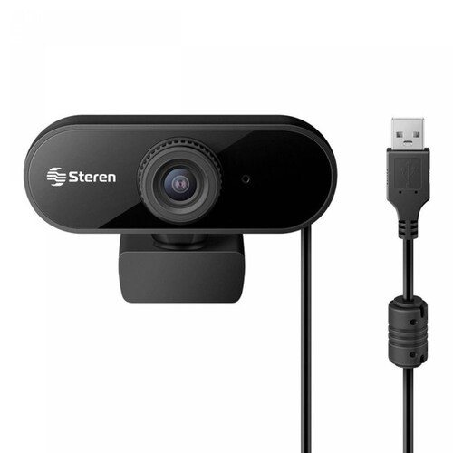 Webcam USB 2K 2Mpx Micrófono Integrado Base Ajustable Steren